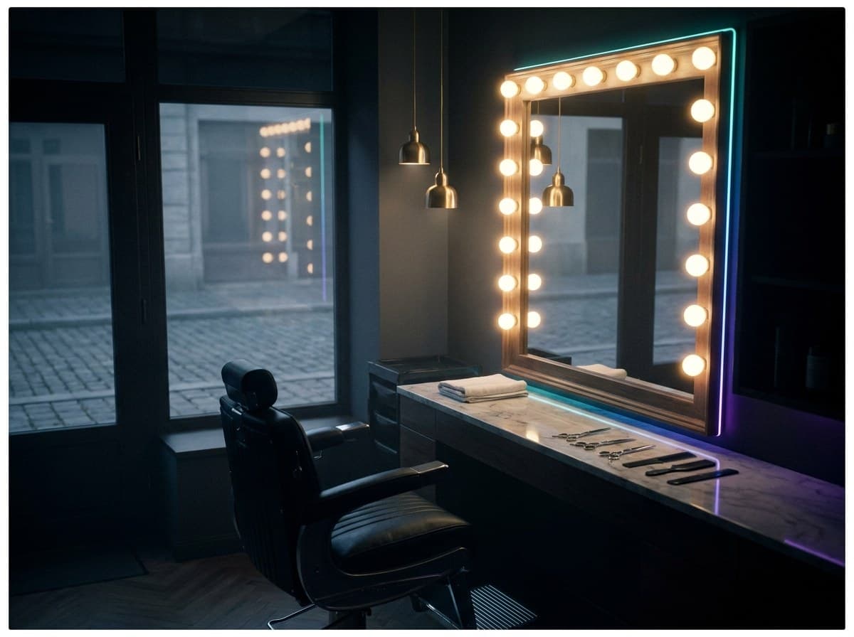 Atmosphaerisches Interieur — Salon Nordlicht, Hamburg-Eppendorf